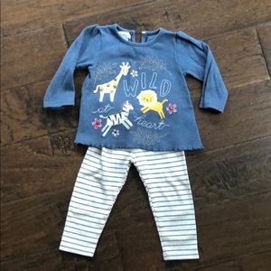Mud Pie two piece.  Size 9-12 mos